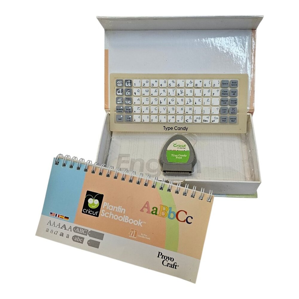 Cricut Provo Craft Font Cartridge Plantin Schoolbook 290390 Link Status Unknown - Picture 2 of 15